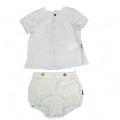 Conjunto Niño Sarga - Blanco