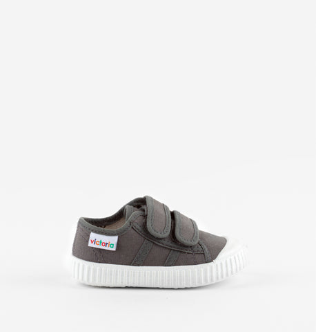 Zapatillas Doble Velcro Antracita