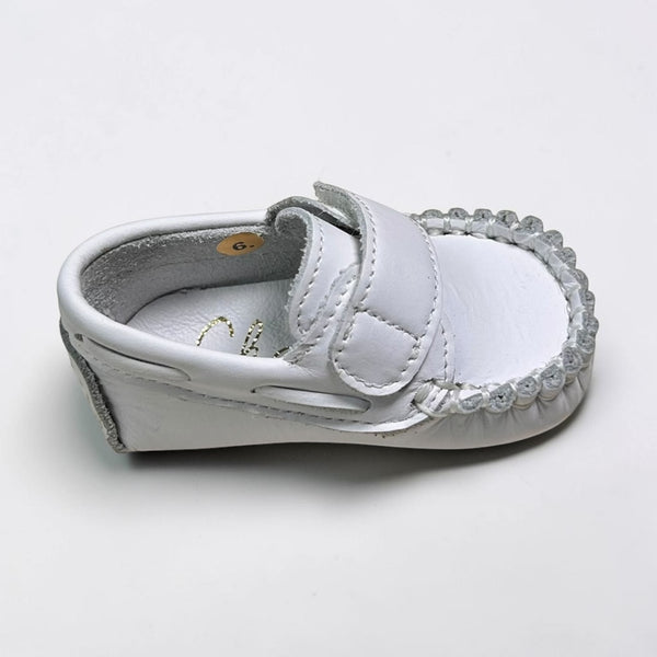 Mocasines Velcro Bebé - Blanco