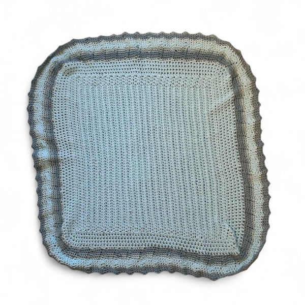 Manta Tejida Celeste Multi