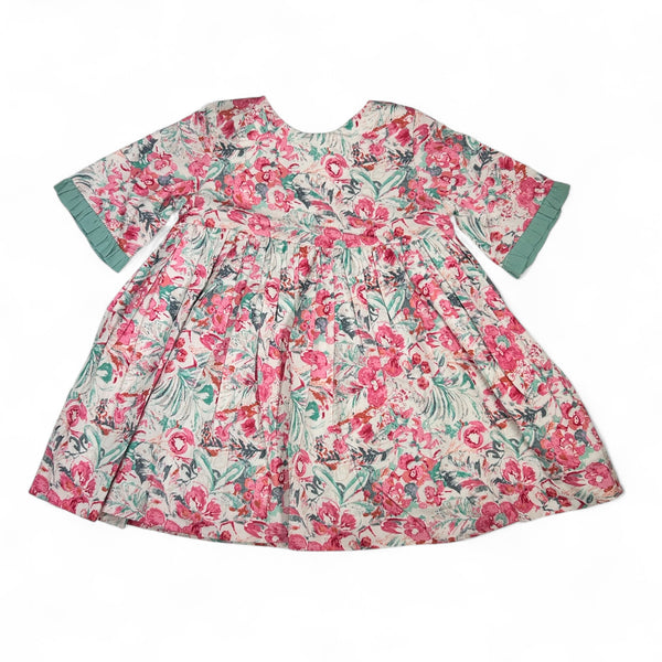 Vestido Niña Flores - Rosa