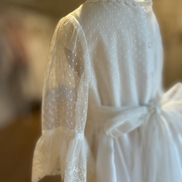 Vestido Blanco Encaje Grande
