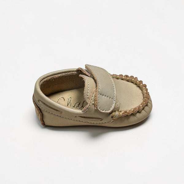 Mocasines Velcro Bebé - Piedra Claro