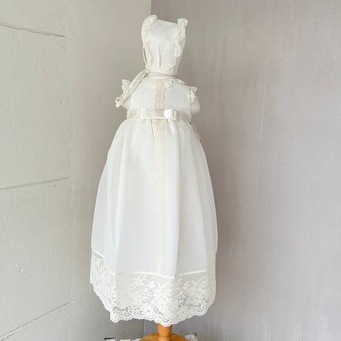 Faldón Triple Organza Beige
