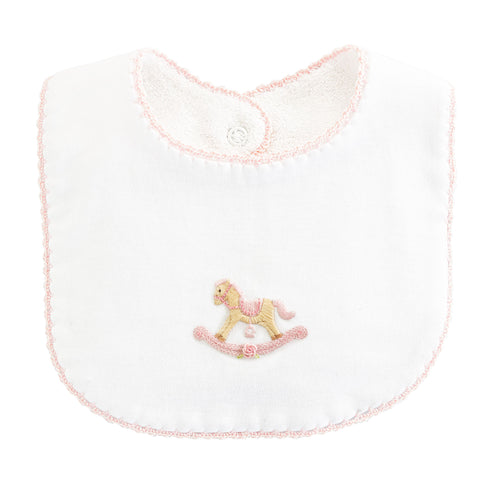 Babero Caballo Rosado
