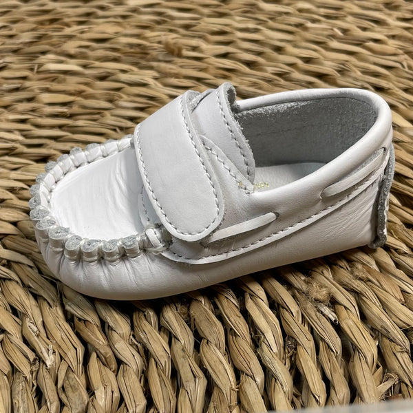 Mocasines Velcro Blanco Bebé