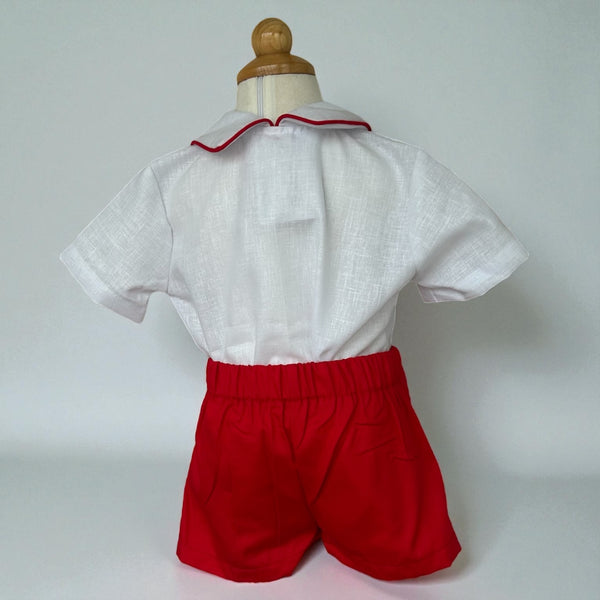 Conjunto Smock Tren - Rojo