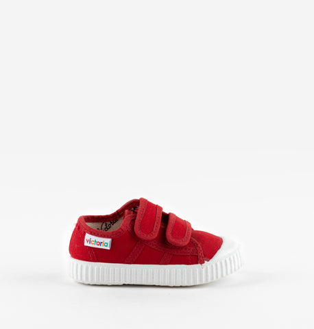 Zapatillas Doble Velcro Carmín