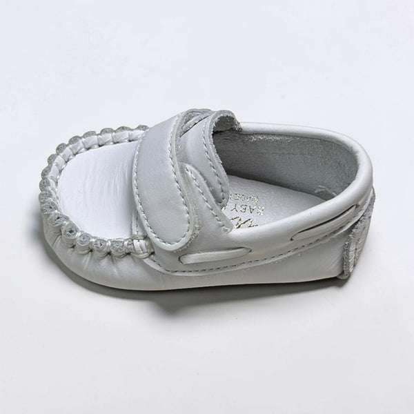 Mocasines Velcro Bebé - Blanco