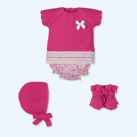 Conjunto 4 Piezas Lovely - Kiss Fucsia