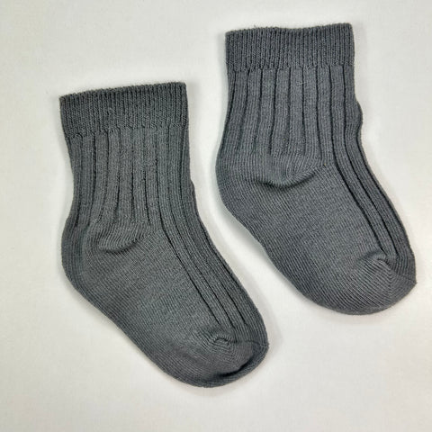 Calcetín Corto Gris Oscuro