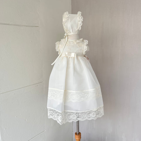 Faldón Triple Organza Beige
