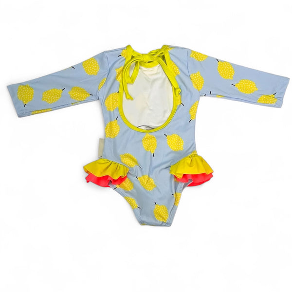 Vestido de Baño Manga Larga - Limones