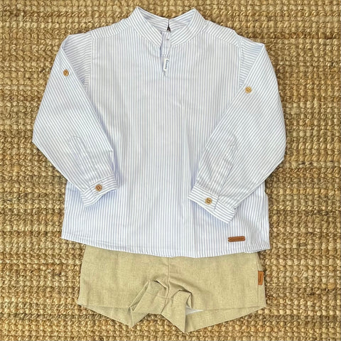 Conjunto Celeste Rayas