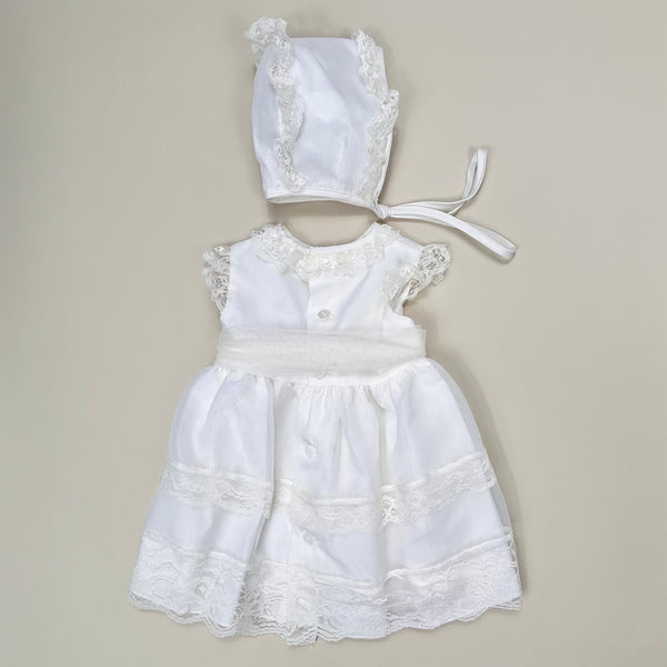 Vestido con Gorro Beige