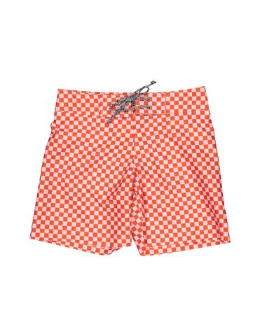Vestido de Baño Short Surfer - Cuadros Rojos