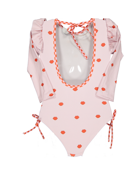 Vestido de Baño Manga Larga - Labios