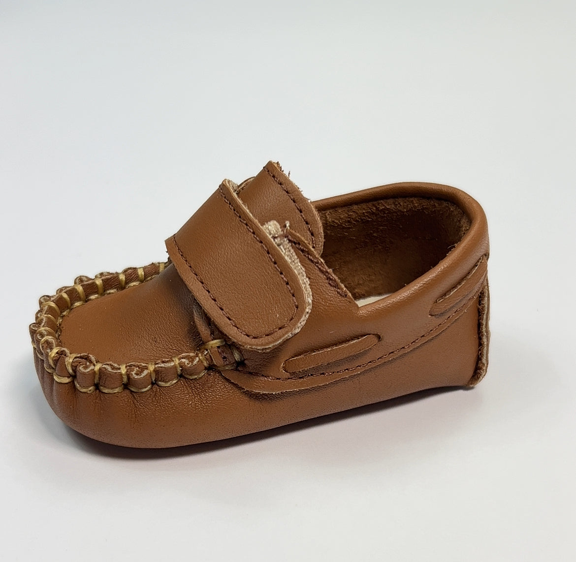 Mocasines Velcro Bebé - Cuero