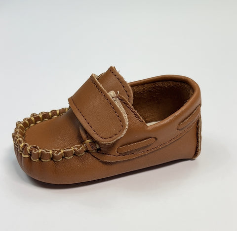 Mocasines Velcro Bebé - Cuero