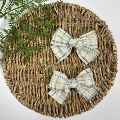Ganchos Líneas Azules - Set de 2