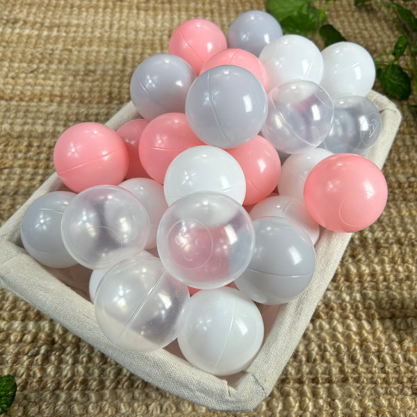 Bolas para Piscina - Mix Rosado & Gris