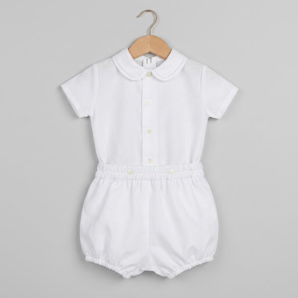 Conjunto 493 Cristal Bordado - Blanco Roto