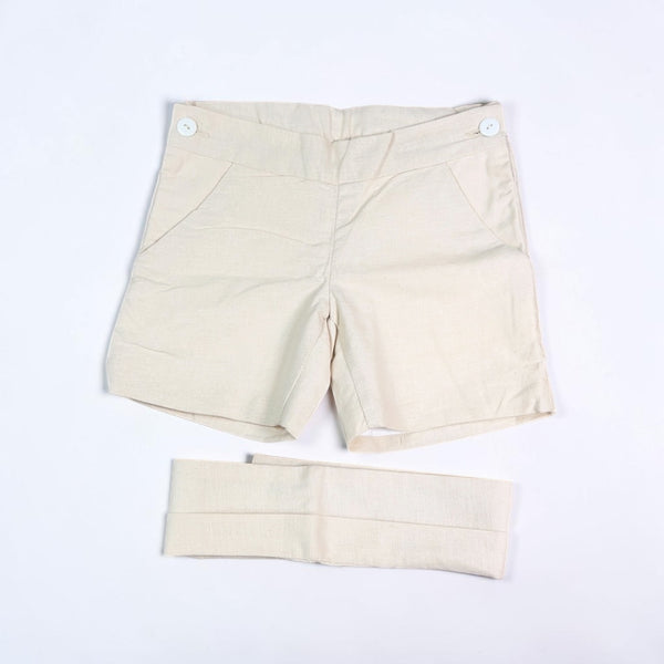 Bermuda con Fajín - Beige