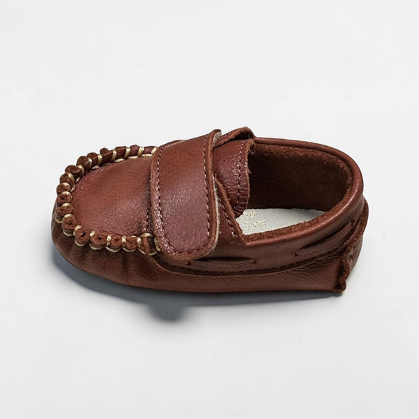 Mocasines Velcro Bebé - Marrón