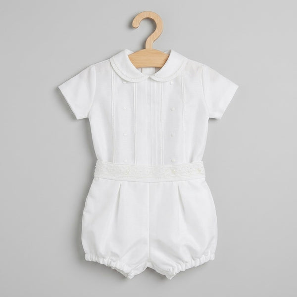 Conjunto 493 Cristal Bordado - Blanco Roto