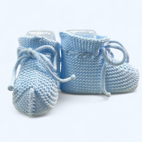 Zapatos Tejidos Rich - Celeste