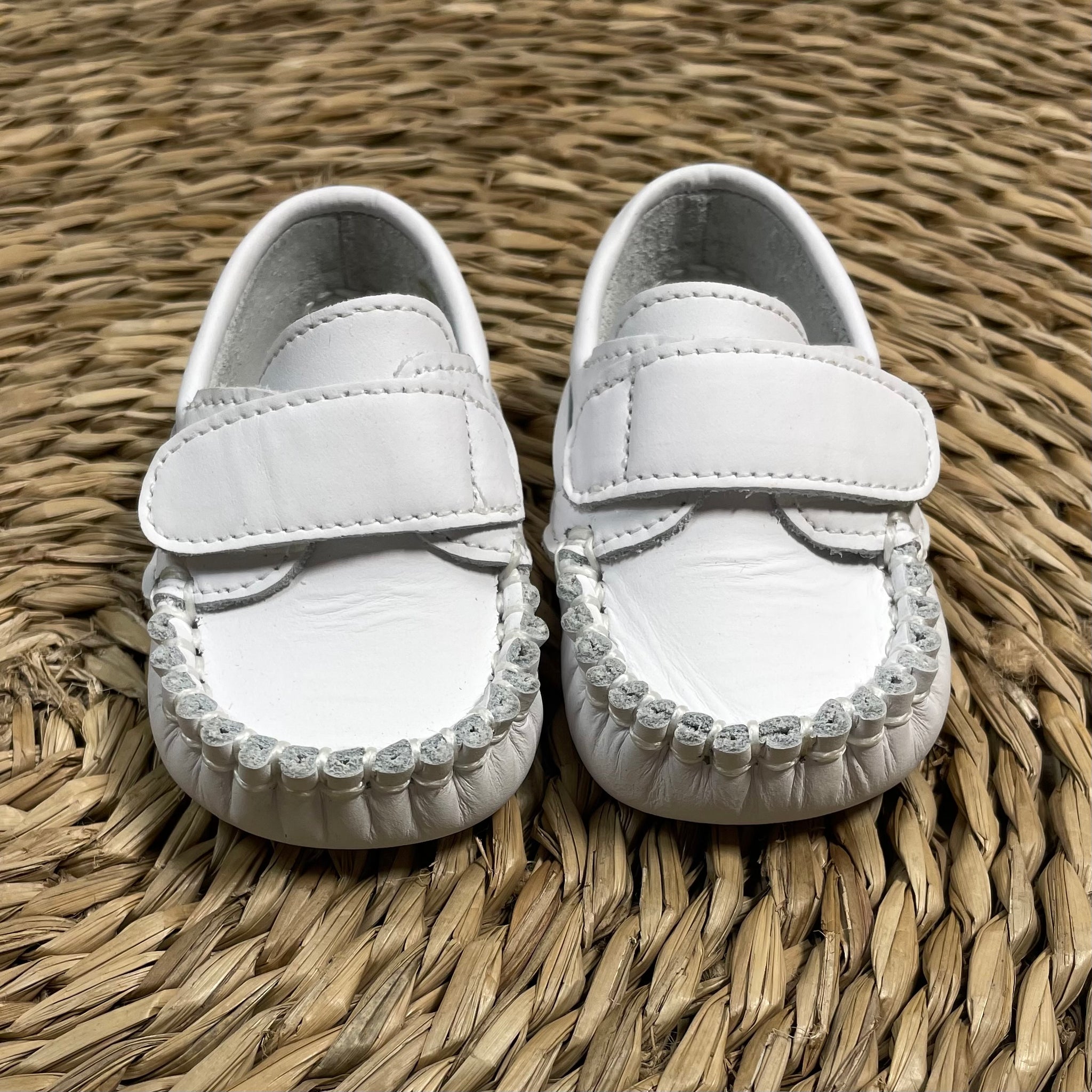 Mocasines Velcro Blanco Bebé