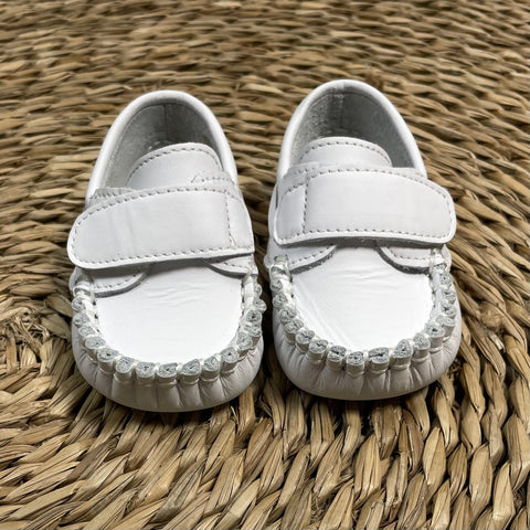 Mocasines Velcro Blanco Bebé