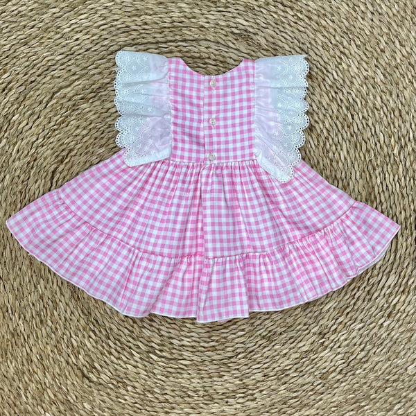 Vestido Vichy Vedella - Fresa