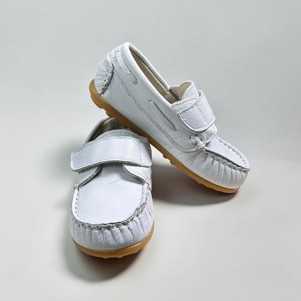 Mocasines Velcro Blanco