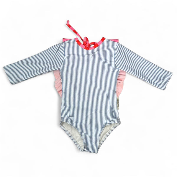 Vestido de Baño Manga Larga - Combo Rayas