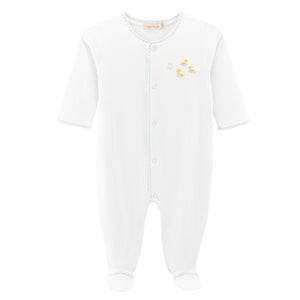 Pijama Footie Patitos Celeste