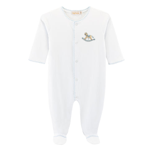Pijama Footie Caballo Celeste