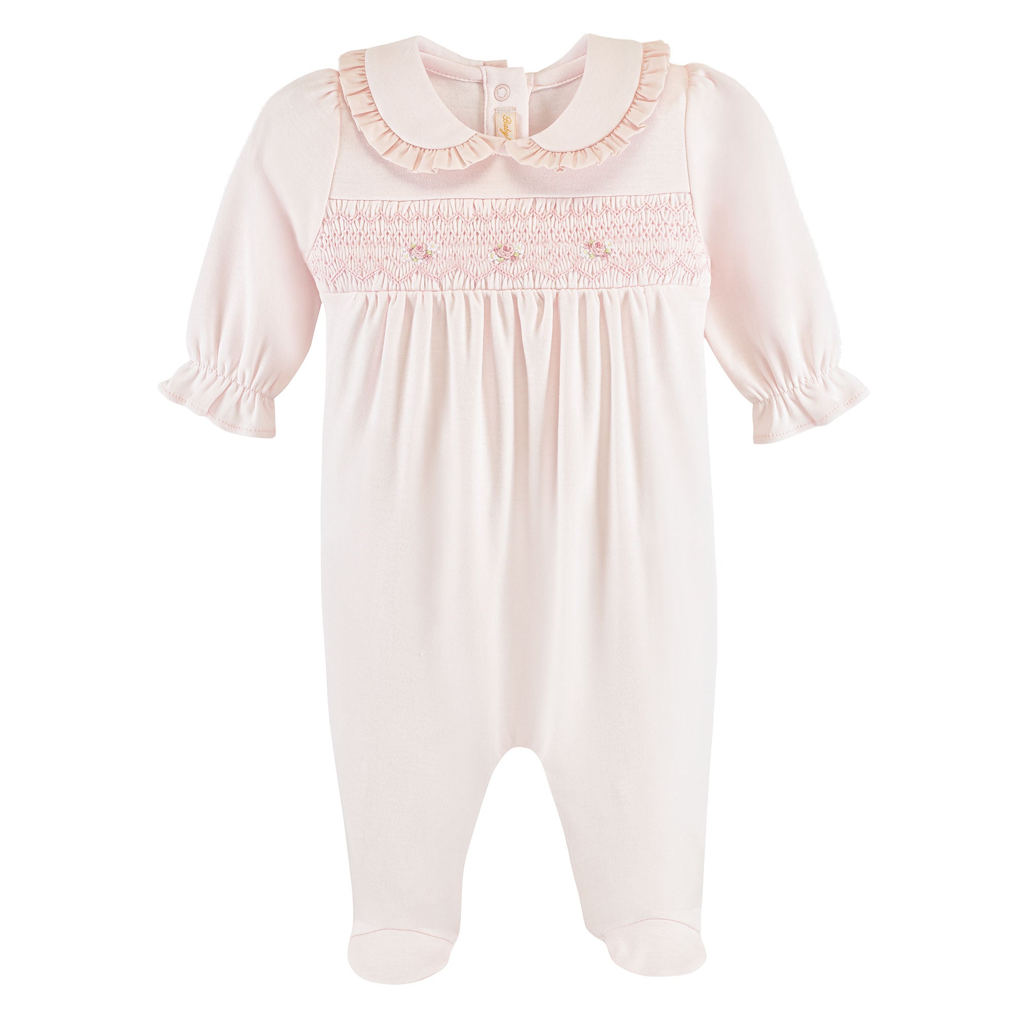 Pijama Footie Fruncido - Rosado