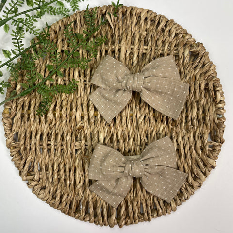 Ganchos Chocolate Cruces - Set de 2