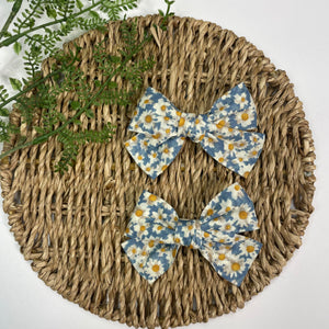 Ganchos Flor Azul - Set de 2