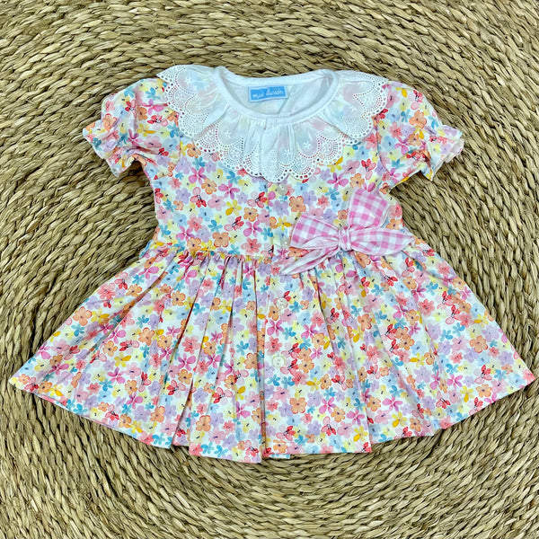 Vestido Vedella Flores - Fresa