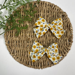 Ganchos Flor Amarilla - Set de 2