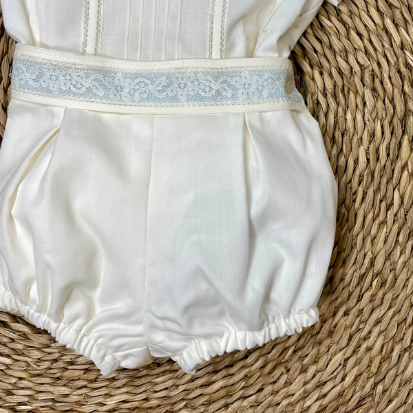 Conjunto 386 Plumetti Batista Beige/Azul