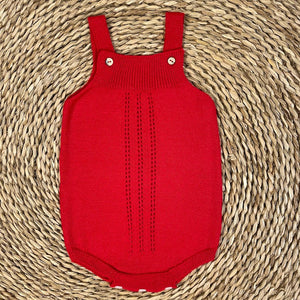 Body Botones Madera - Rojo