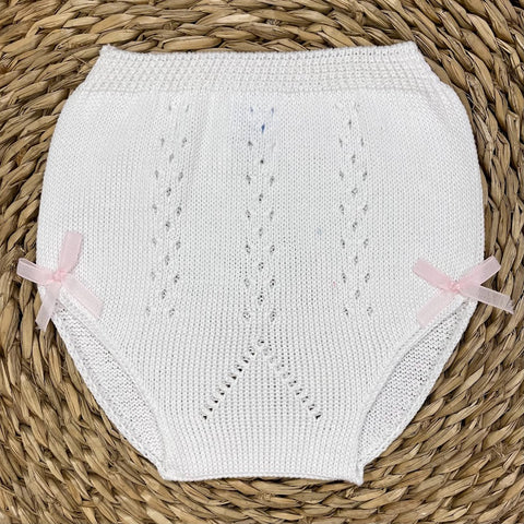 Cubrepañal Hojas-Blanco