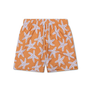 Vestido de Baño Short - Estrellas de Mar Naranja