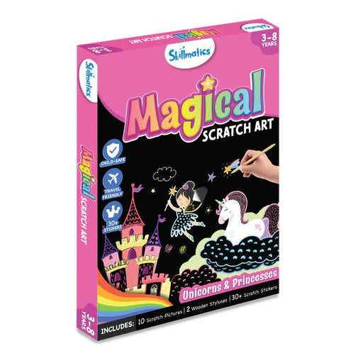 Arte Mágico para Rascar - Unicornios & Princesas