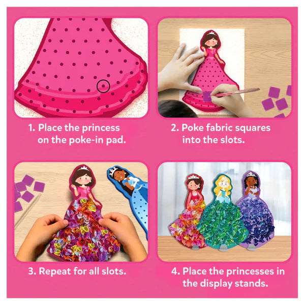 Arte con Perforaciones - Princesas Mágicas