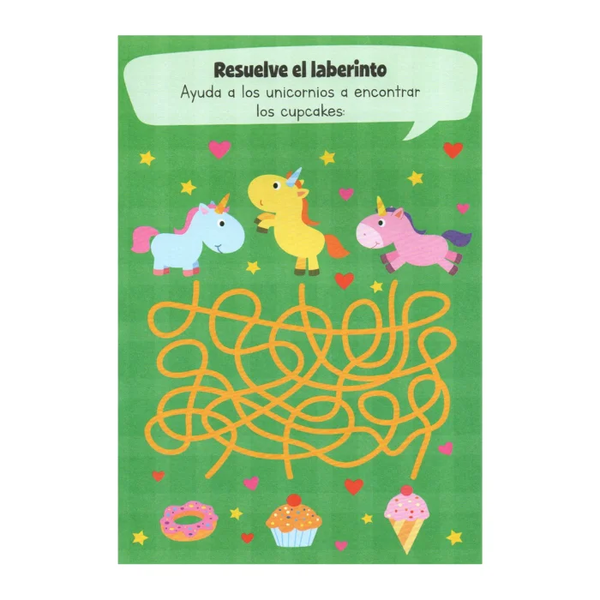 Libro Portátil de Actividades y Aventuras – Unicornio