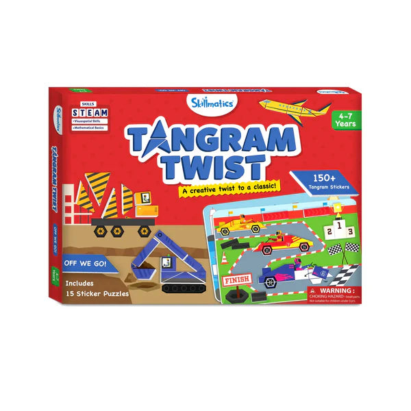 Tangram Twist Arte con Pegatinas - Allá vamos!